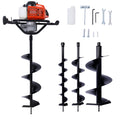 2.7Hp Post Hole Digger 63Cc Gas Powered 2 Stroke Auger Digging Drill Shaft Size 3 4