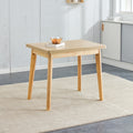 Wooden Foldable Table, Rubber Wood Leg Mfc Tabletop, Foldable Computer Desk, Foldable Office Desk, Suitable For Restaurants, Living Rooms, Terraces, Kitchens Wood Wood