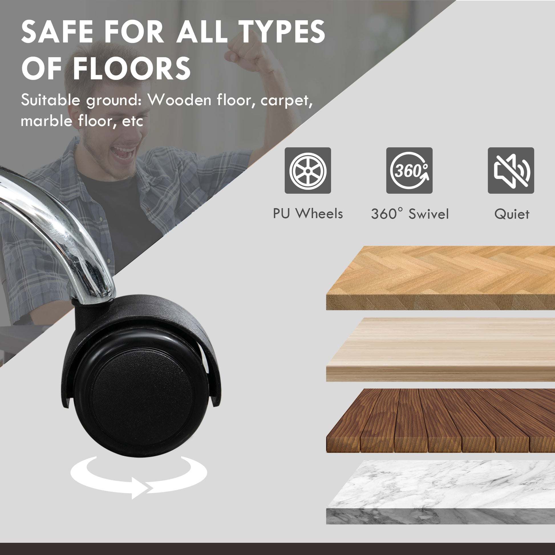 Vinsetto Massage Office Chair With 6 Vibration Points, Heated Reclining Pu Leather Computer Chair With Adjustable Height, Footrest, Black Black Pu Leather