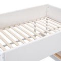 Full Size Teddy Fleeceloft Bed Wood Bed, White Full White Fleece