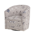 Boardwalk Swivel Accent Chair Gray Beach,Coastal Foam Polyester