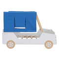 Full Size Car Shaped Bed With Tents,White Natural White Natural Plywood
