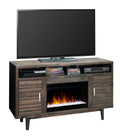 Avondale 61 Inch Electric Fireplace Tv Console For Tvs Up To 70 Inches, Minimal Assembly, Charcoal Brown Finish Electric Gray Primary Living Space Alder Yes Insert Electric Up To 40 No Grey 400 Vent Free Contemporary,Modern,Transitional Wood