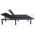 King Size Flex Head Quick Assembly Adjustable Bed Frame With Voice Activated Controls Split King Black Steel Steel
