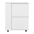 Bar Cart Belleville, Living Room, White White Particle Board Engineered Wood