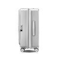 Luggage Sets 3 Piece 20 24 28 , Expandable Carry On Luggage With Tsa Lock Airline Approved, 100% Pc Hard Shell And Lightweight Suitcase With Front Pocket And Spinner Wheels Silver Pc