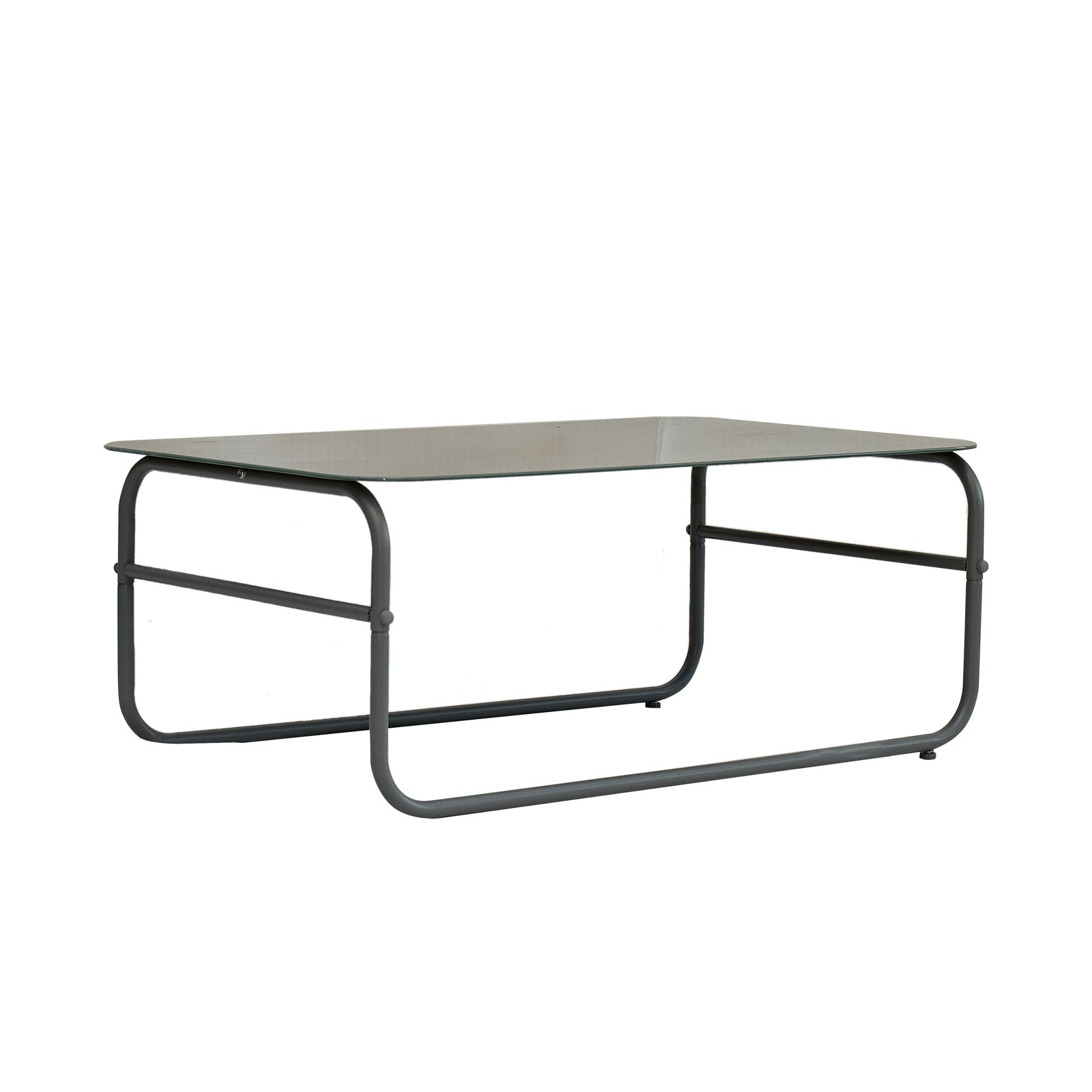 4 Piece Outdoor Patio Furniture Sets, Patio Conversation Set With Removable Seating Cushion, Courtyard Patio Set For Home, Yard, Poolside Gray Aluminum