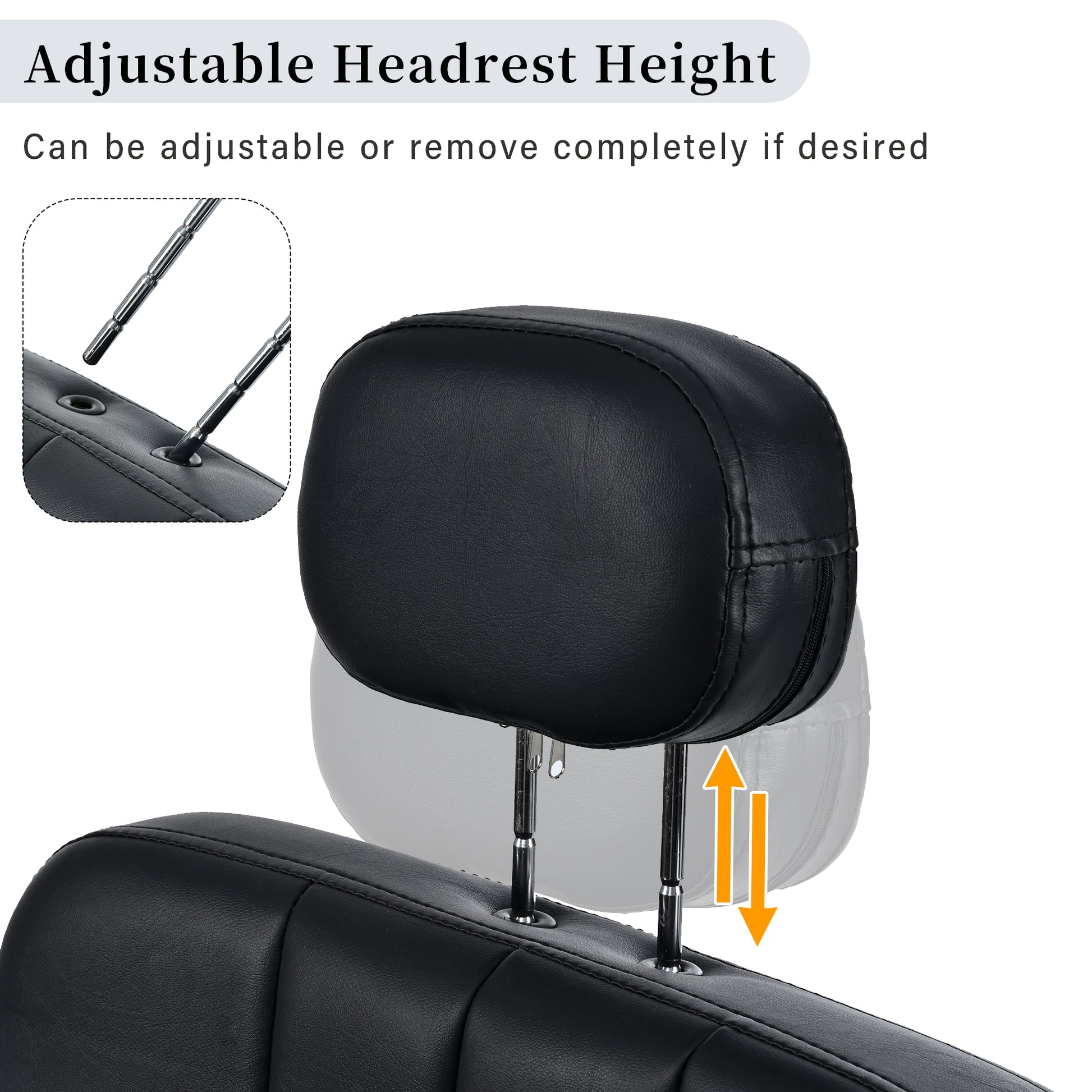 Premium Reclining Barber Chair Salon Chair For Hair Stylist With Heavy Duty Hydraulic Pump, 360 Rotation, Tattoo Chair Shampoo Beauty Salon Equipment, Max Load Weight 400 Lbs, Black Black Pu