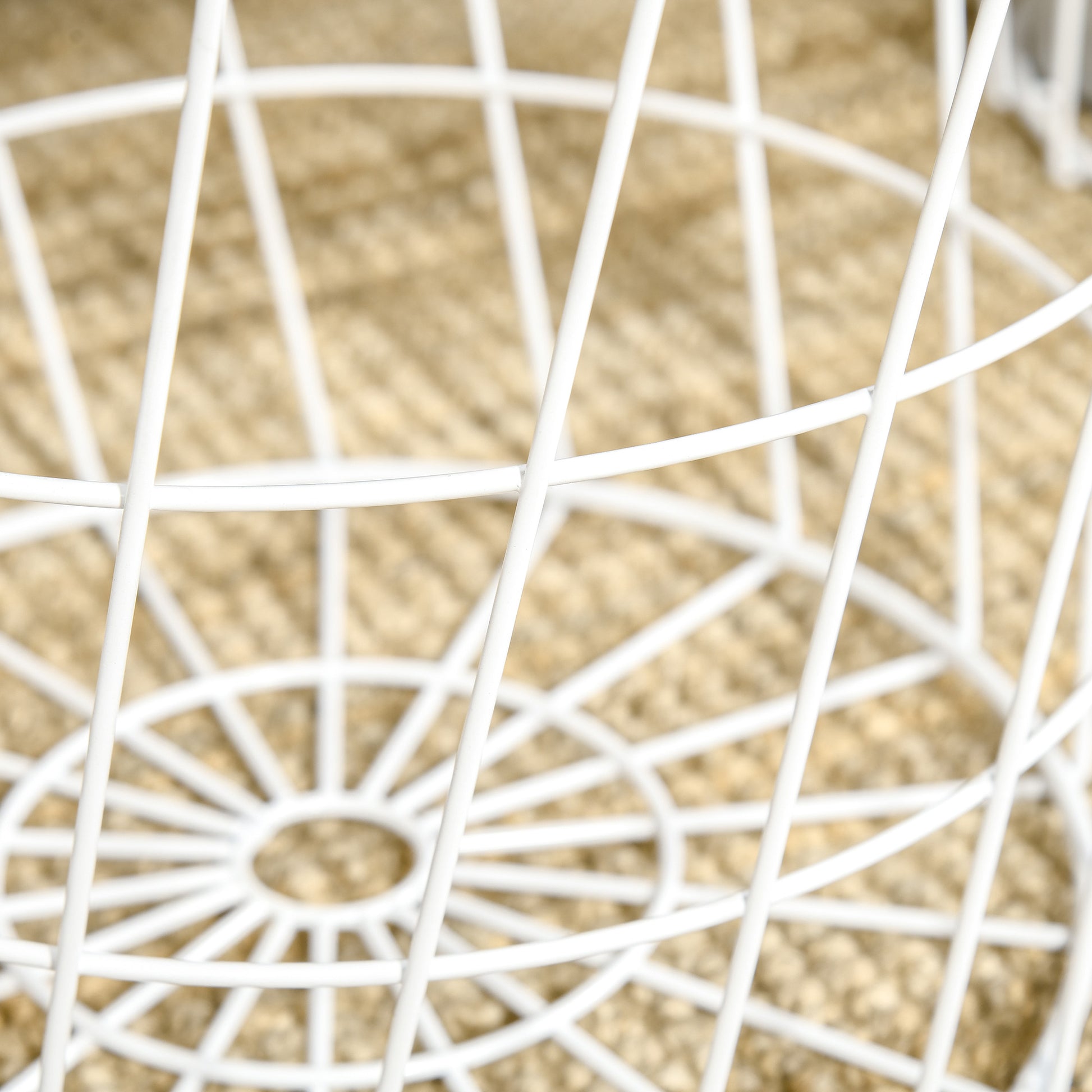 Homcom End Tables Set Of 2, Nesting Tables With Storage, Round Accent Side Tables With Removable Top For Living Room, Bedroom, White Natural White Mdf