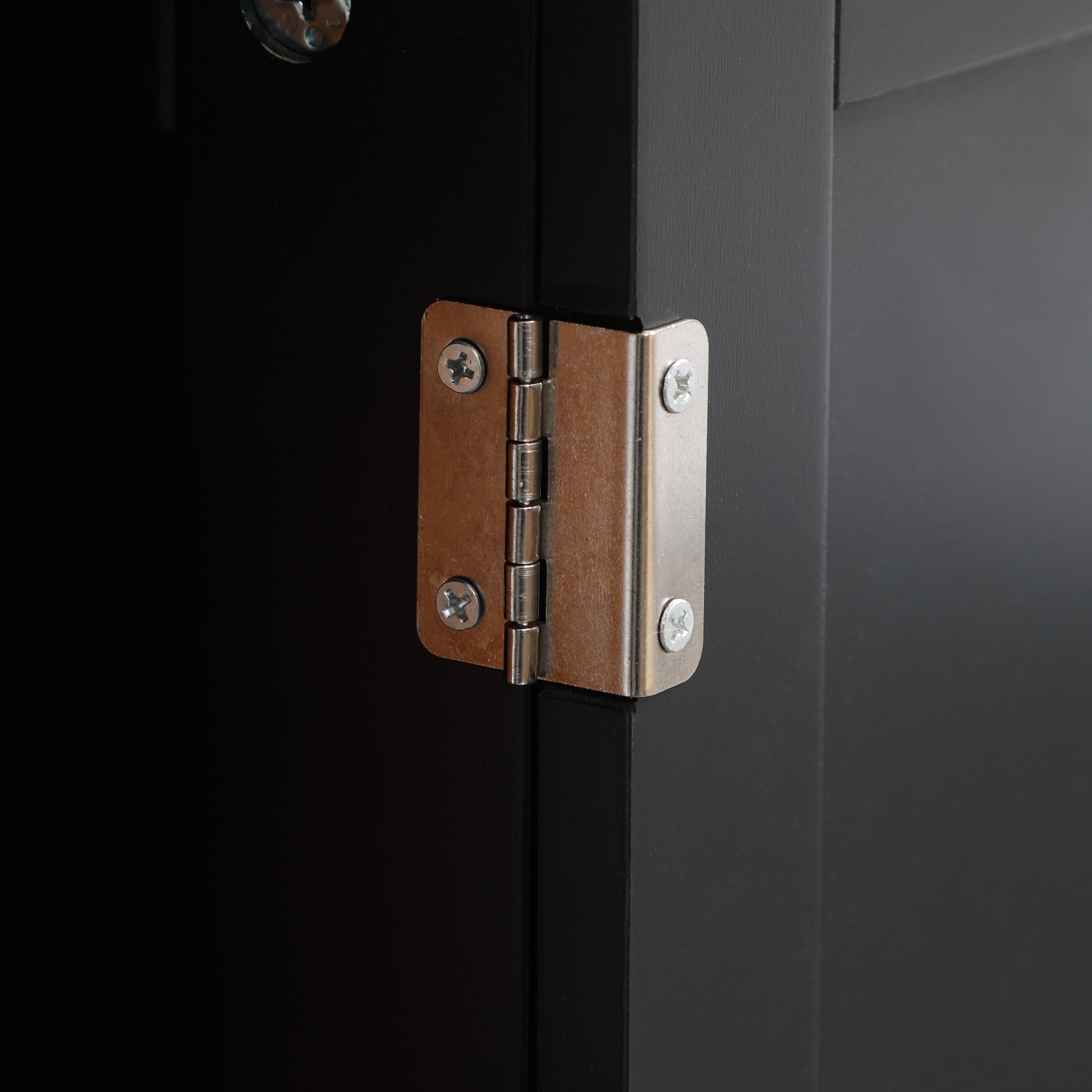 Homcom Under Sink Bathroom Cabinet With 2 Doors And Shelf, Pedestal Sink Bathroom Vanity Cabinet, Black Black Mdf