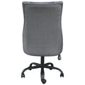 Wooden Frame Swivel Gaming Chair, Gray And Black Black Gray Wood Metal