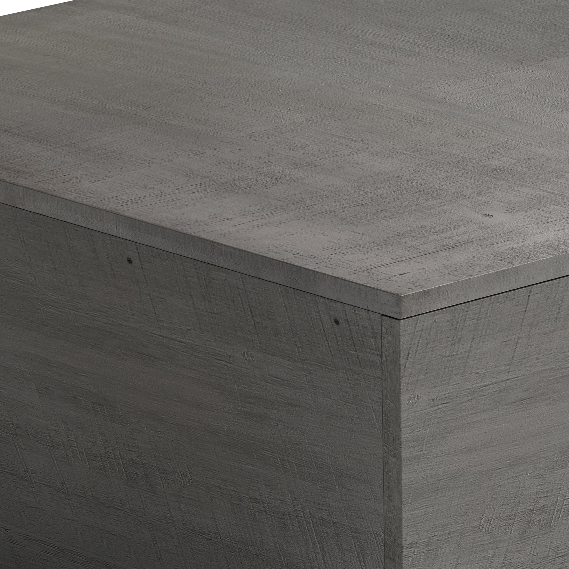 33.46" Exquisite Ladder Shaped Coffee Table For Office, Dining Room And Living Room,Gray Gray Mdf