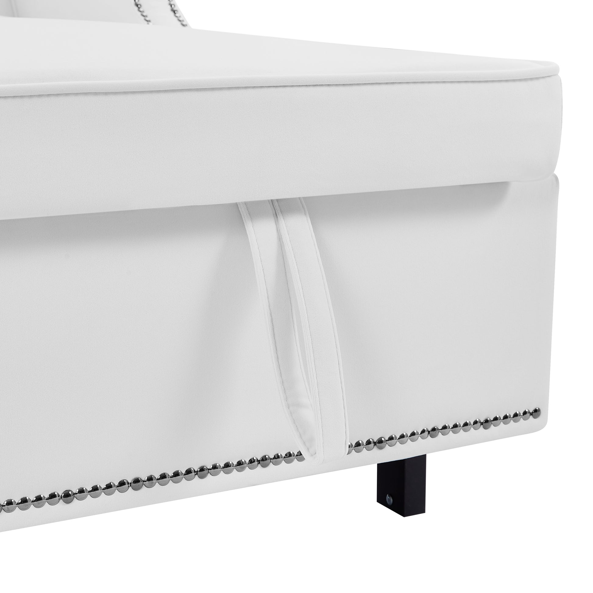 54.7" Multiple Adjustable Positions Sofa Bed Stylish Sofa Bed With A Button Tufted Backrest, Two Usb Ports And Four Floral Lumbar Pillows For Living Room, Bedroom,Or Small Space, Beige Beige Foam Polyester 2 Seat