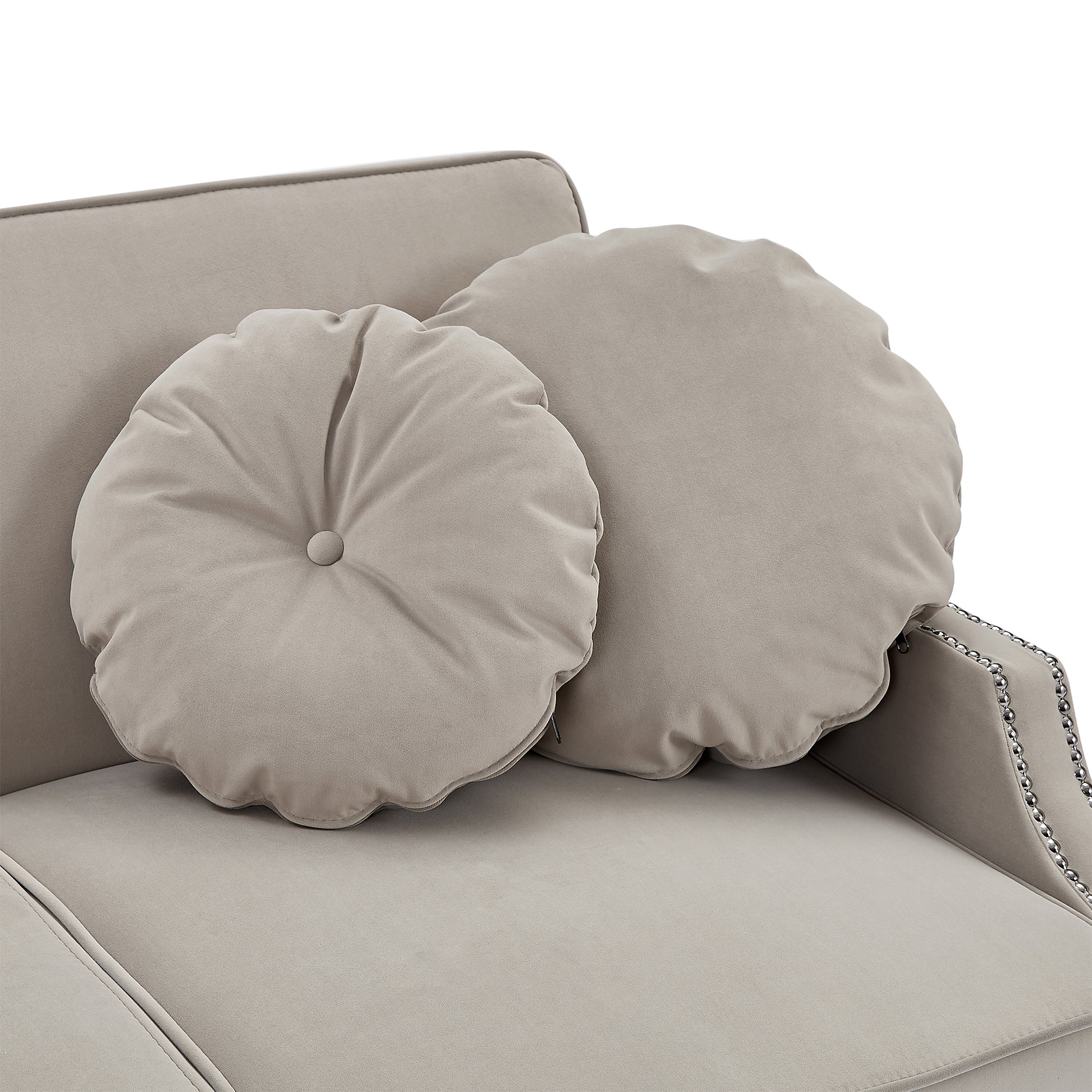 54.7" Multiple Adjustable Positions Sofa Bed Stylish Sofa Bed With A Button Tufted Backrest, Two Usb Ports And Four Floral Lumbar Pillows For Living Room, Bedroom,Or Small Space, Coffee Coffee Foam Polyester 2 Seat