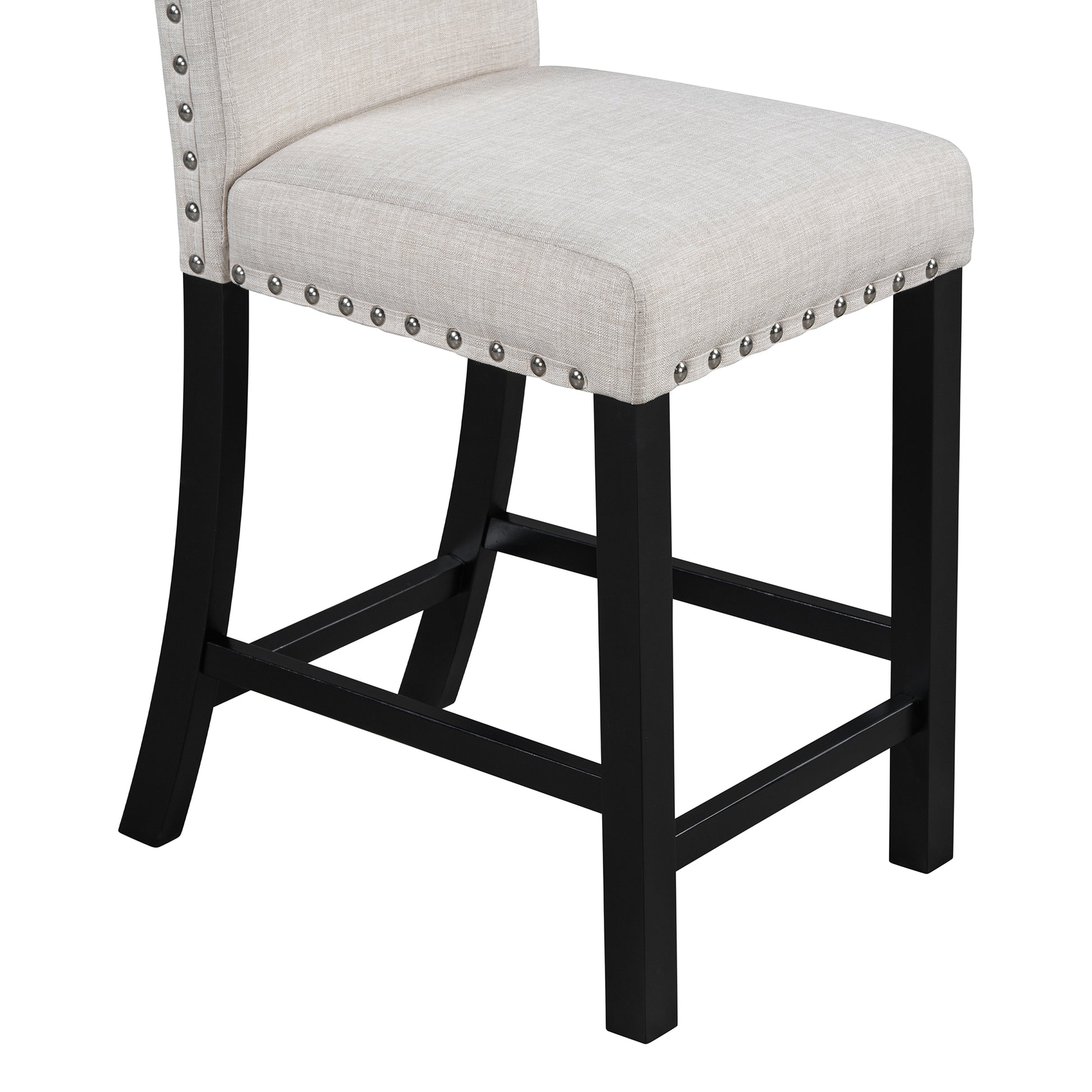 Five Piece Dining Set With Imitation Marble Tabletop, Restaurant Combination Set, Solid Wood Dining Table And 4 Chairs, Space Saving Combination Furniture For Kitchen And Dining Room. Black White Solid Wood Mdf