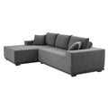 Sectional Couch Covers 2 Pcs L Shape Sectional Sofa Corduroy Couches For Living Room, Bedroom, Salon, 2 Pc Free Combinationincluding Bottom Frame . Grey Gray Corduroy 3 Seat