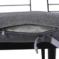 6 Piece Outdoor Sectional Sofa Set With Round Nesting Coffee Tables And Seating Sofa With Cushions For Patio, Porch And Garden Grey Grey Iron