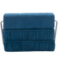 Folding Sofa Bed, Futon Sleeper Chair, Convertible Chair Floor Couch & Sleeping Mattress For Living Room, Guest Room, Home Office, Apartment, Small Space, Bed, Removable Back Cushion, Blue, 1 Seat Blue Chenille Primary Living Space Pillow Back Soft