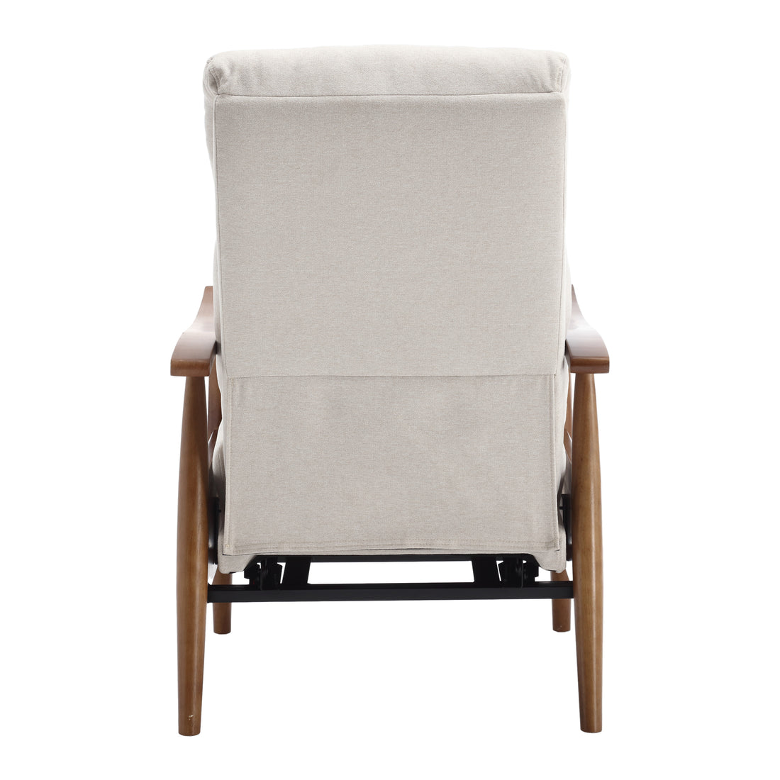 Coolmore Wood Frame Armchair, Modern Accent Chair Lounge Chair For Living Room Beige Linen