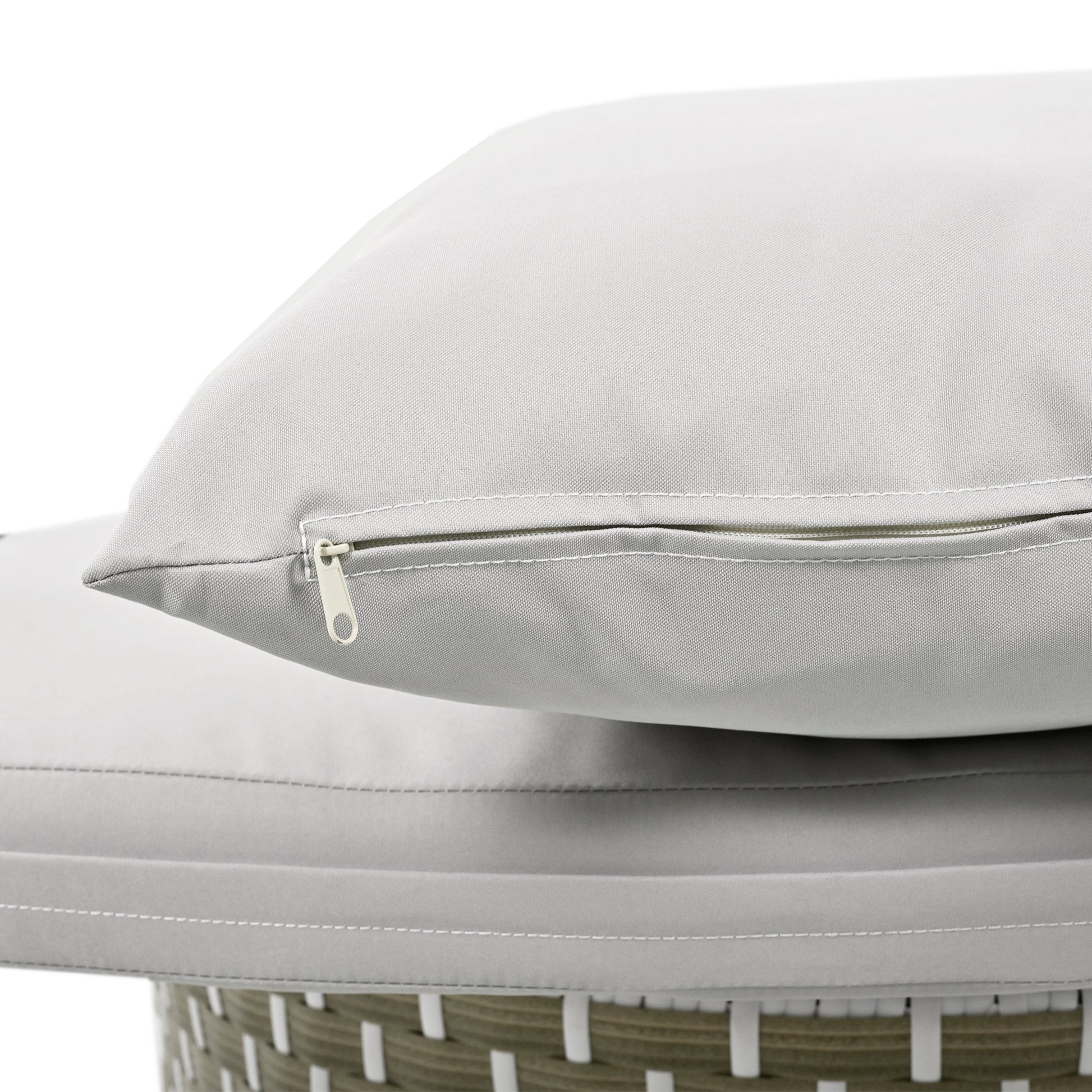 Patio Furniture Round Outdoor Sectional Sofa Set Rattan Daybed Two Tone Weave Sunbed With Retractable Canopy, Separate Seating And Removable Cushion, Gray Yes Sectional Gray Weather Resistant Frame Water Resistant Cushion Garden & Outdoor Luxury