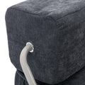 Folding Sofa Bed, Futon Sleeper Chair, Convertible Chair Floor Couch & Sleeping Mattress For Living Room, Guest Room, Home Office, Apartment, Small Space, Bed, Removable Back Cushion, Grey, 1 Seat Grey Chenille Primary Living Space Pillow Back Soft
