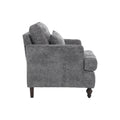 Coolmore Wood Frame Armchair, Modern Accent Chair Lounge Chair For Living Room,Tufted Club Chair, Mid Century Modern Arm Chairs With Studded, Solid Wood Frame, For Bedroom, Reading Gray Chenille Gray Chenille 1 Seat