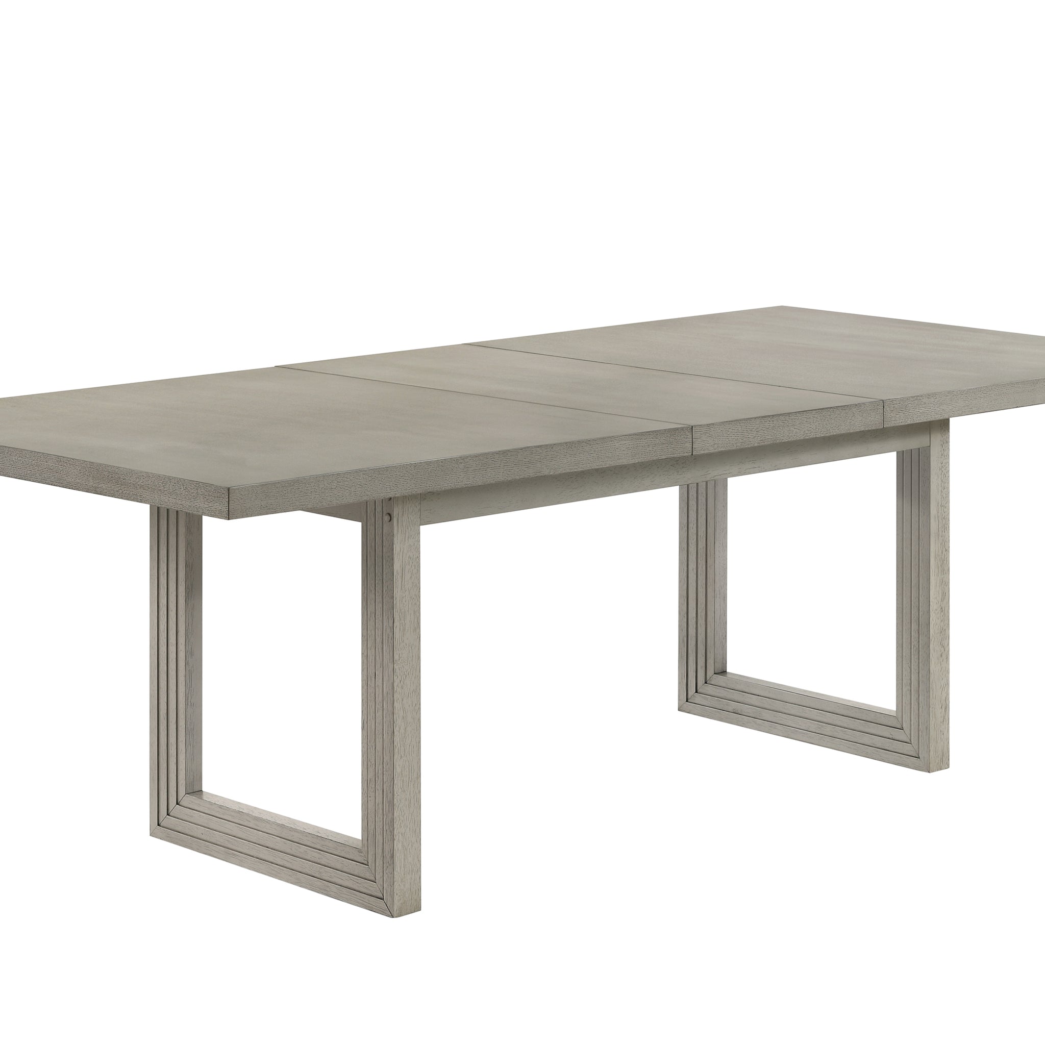 1Pc Contemporary Transitional Style Dining Rectangular 18" Extendable Leaf Table Double Pedestal Black Finish Dining Room Solid Wood Wooden Furniture Standard Height Black Seats 6 Dining Room Contemporary Rectangular Wood