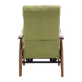 Coolmore Wood Frame Armchair, Modern Accent Chair Lounge Chair For Living Room Olive Green Linen