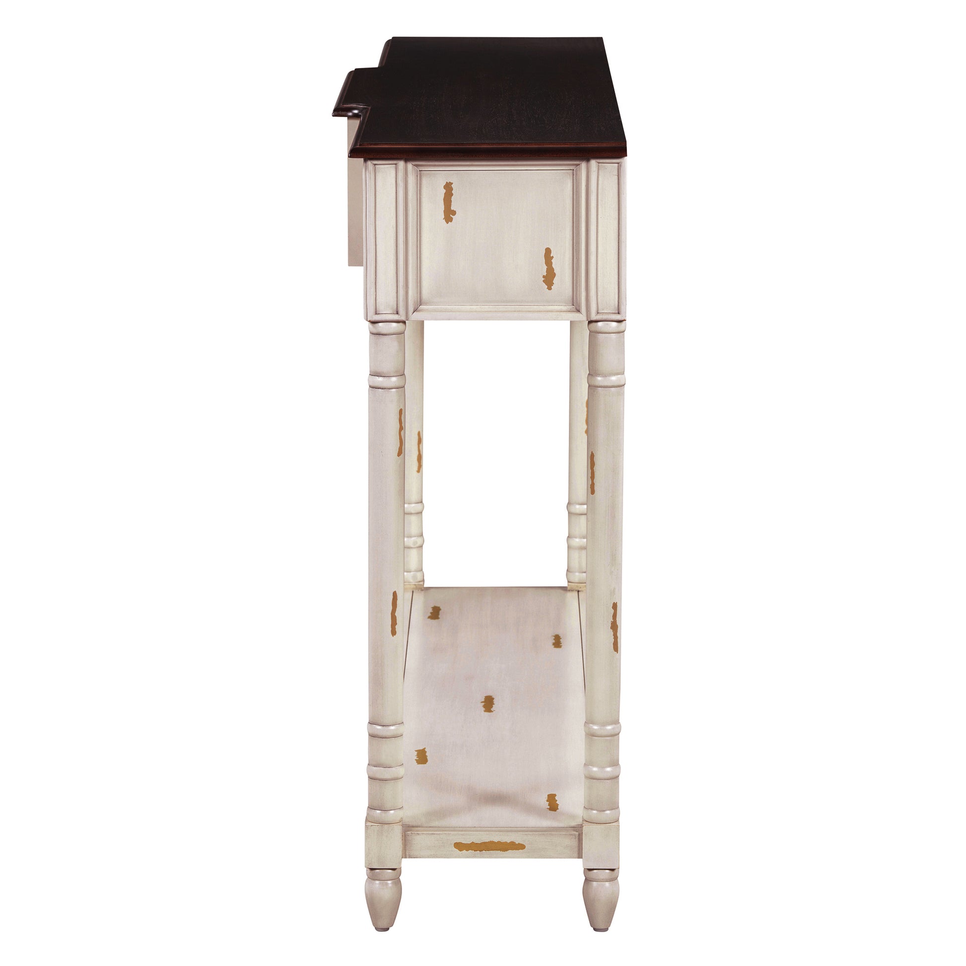 Console Table Sofa Table With Drawers For Entryway With Projecting Drawers And Long Shelf Beige, Old Sku: Wf189574Aad Beige Solid Wood Mdf