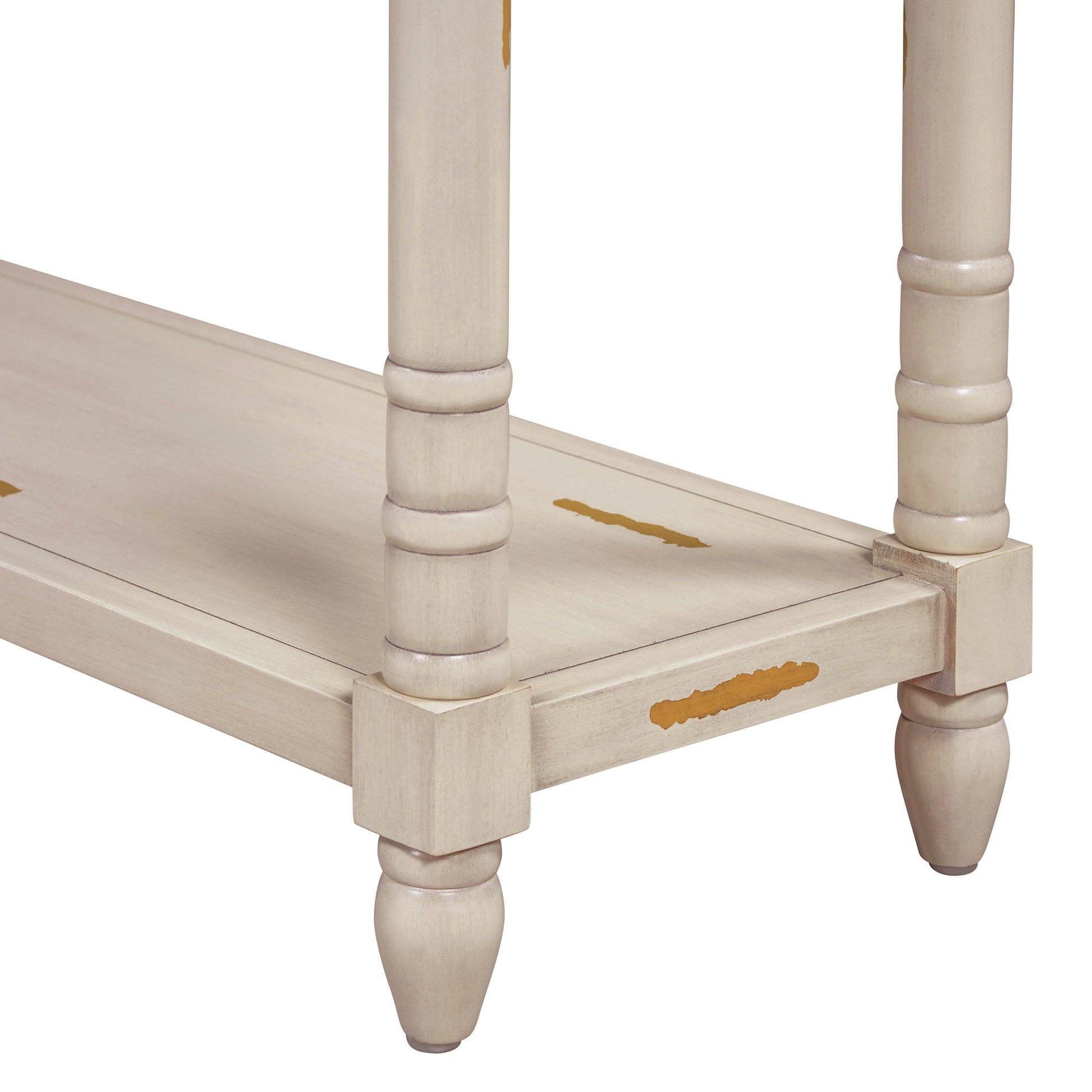 Console Table Sofa Table With Drawers For Entryway With Projecting Drawers And Long Shelf Beige, Old Sku: Wf189574Aad Beige Solid Wood Mdf