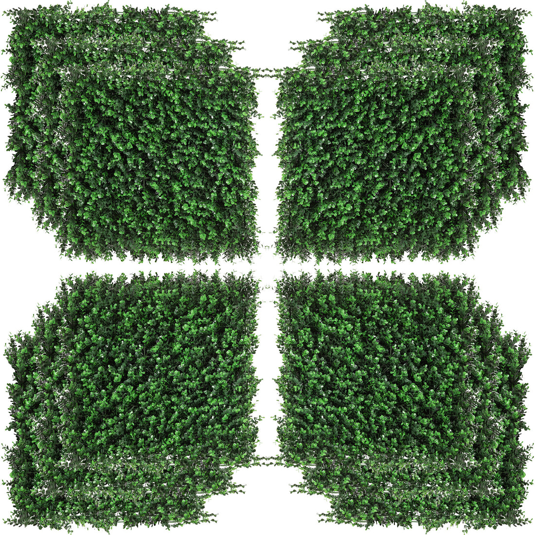 Outsunny Grass Wall Panels, 20" X 20" Artificial Grass Wall Decor,Greenery Backdrop Panels Wall For Outdoor, Indoor, Garden, Fence, Backyard, Fresh Green Green Polyethylene