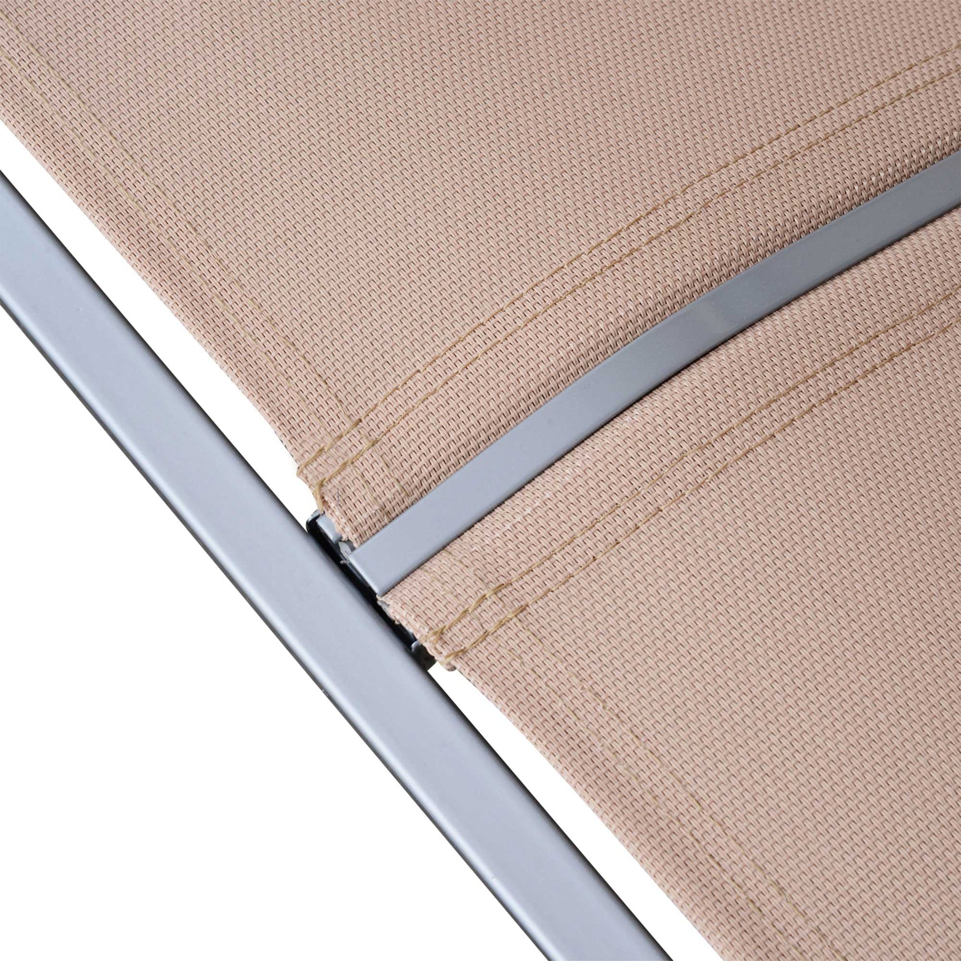 Outsunny 3 Seat Outdoor Porch Swing Chair, Patio Swing Glider With Adjustable Canopy,Seat, And Steel Frame For Garden, Poolside, Backyard, Beige Beige Steel