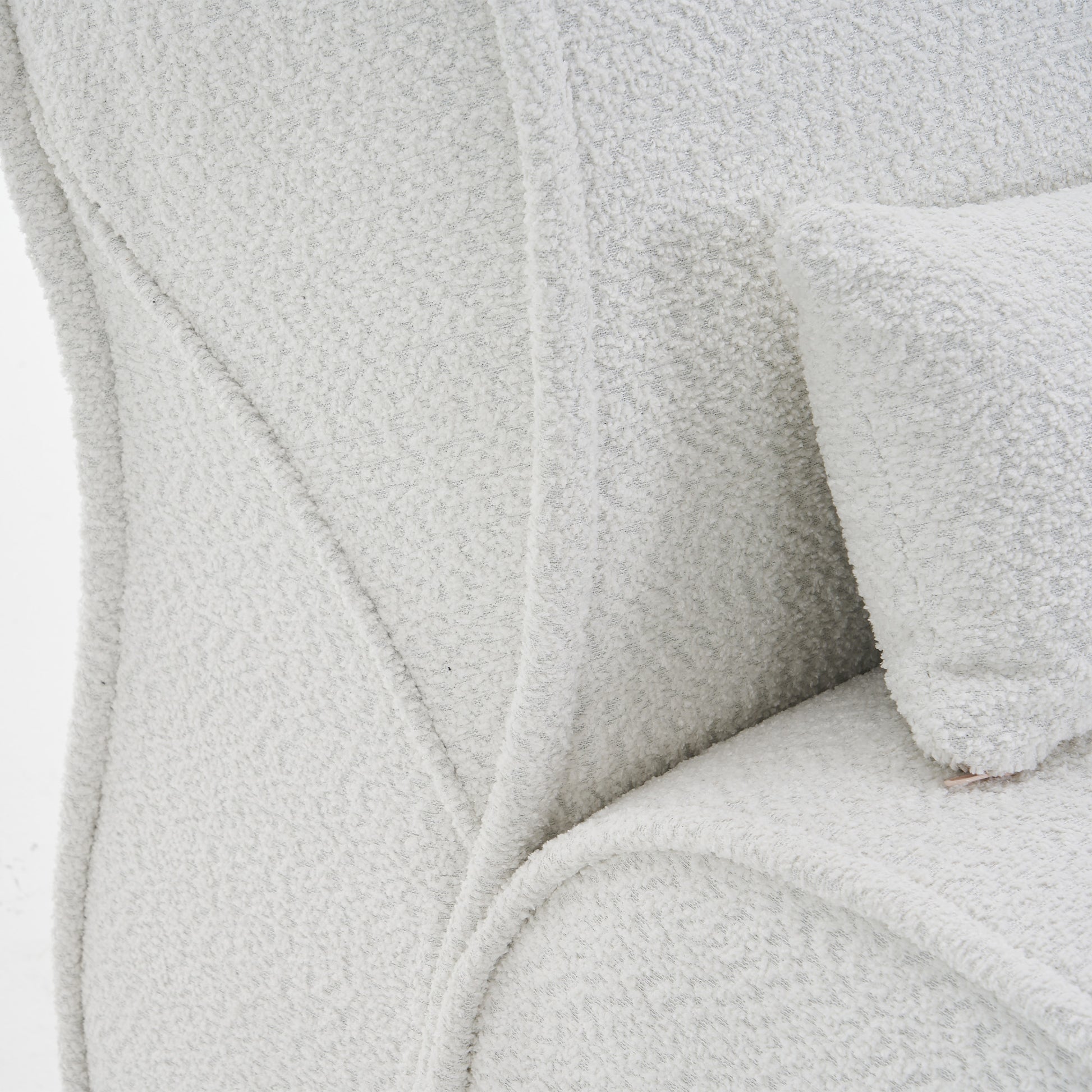 Soft Pellet Velvet Recliner Comfortable Lounge Chair With Waist Pack Padding, Modern Design, Ideal For Living Room, Bedroom Or Office Beige Beige Fabric