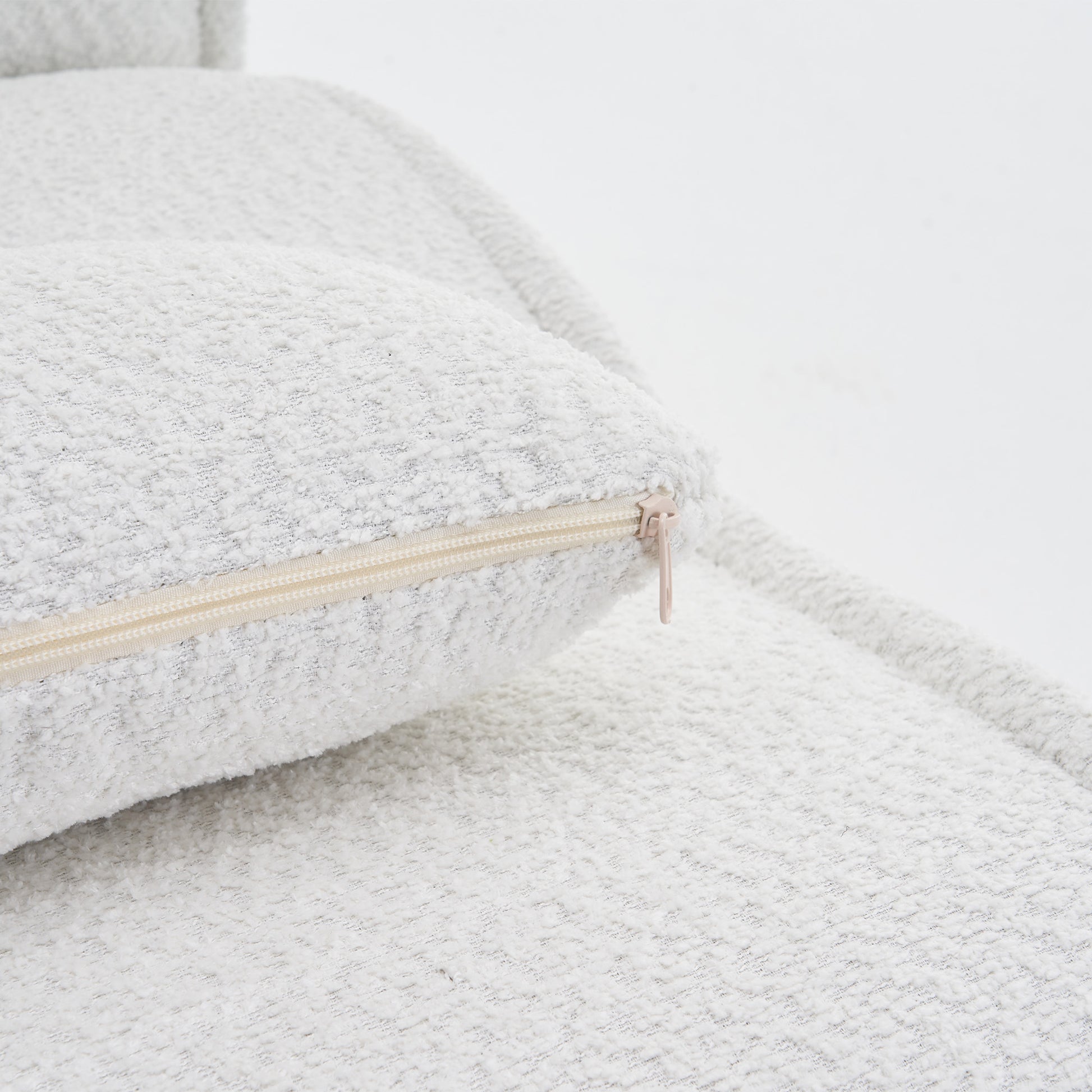 Soft Pellet Velvet Recliner Comfortable Lounge Chair With Waist Pack Padding, Modern Design, Ideal For Living Room, Bedroom Or Office Beige Beige Fabric