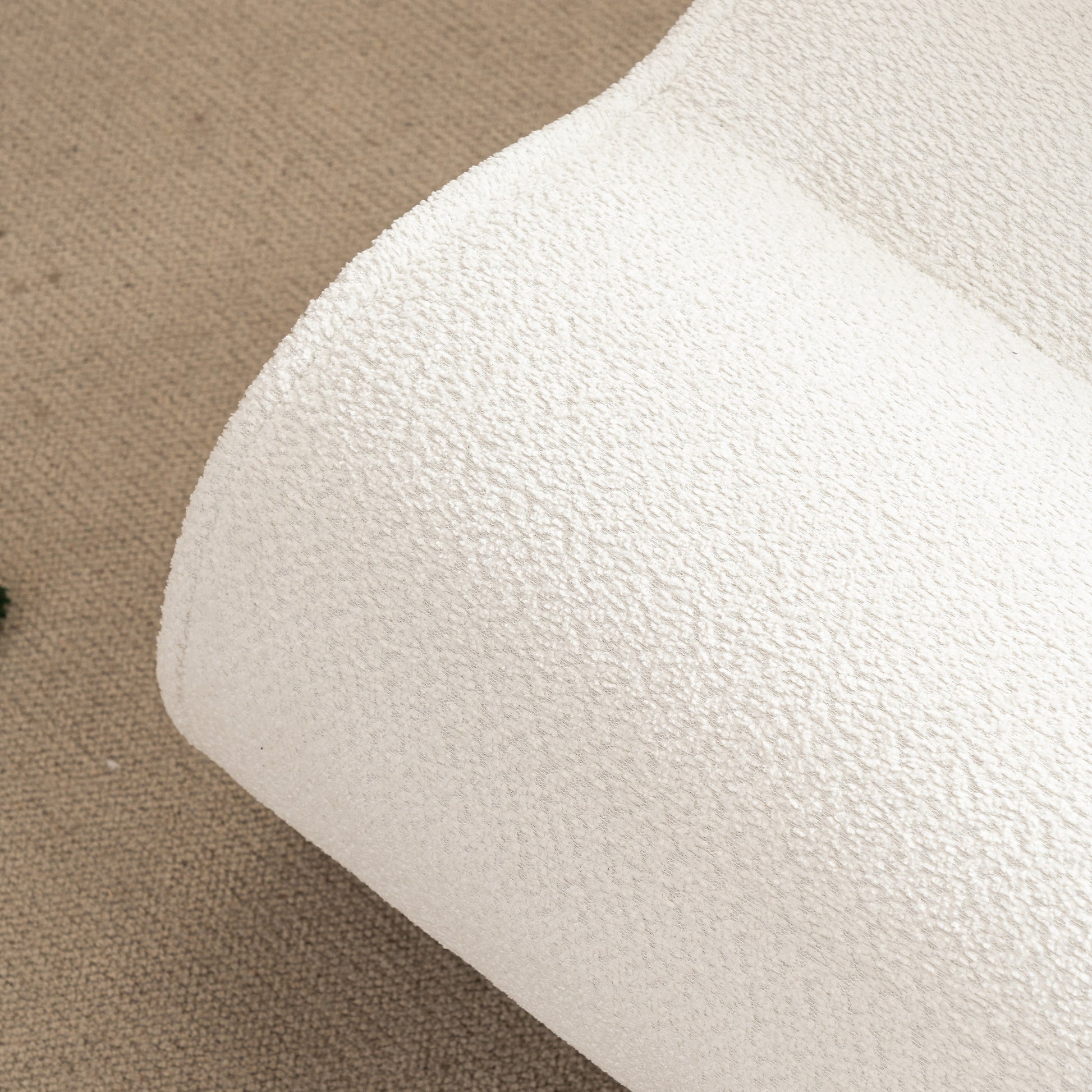 Soft Pellet Velvet Recliner Comfortable Lounge Chair With Waist Pack Padding, Modern Design, Ideal For Living Room, Bedroom Or Office Beige Beige Fabric