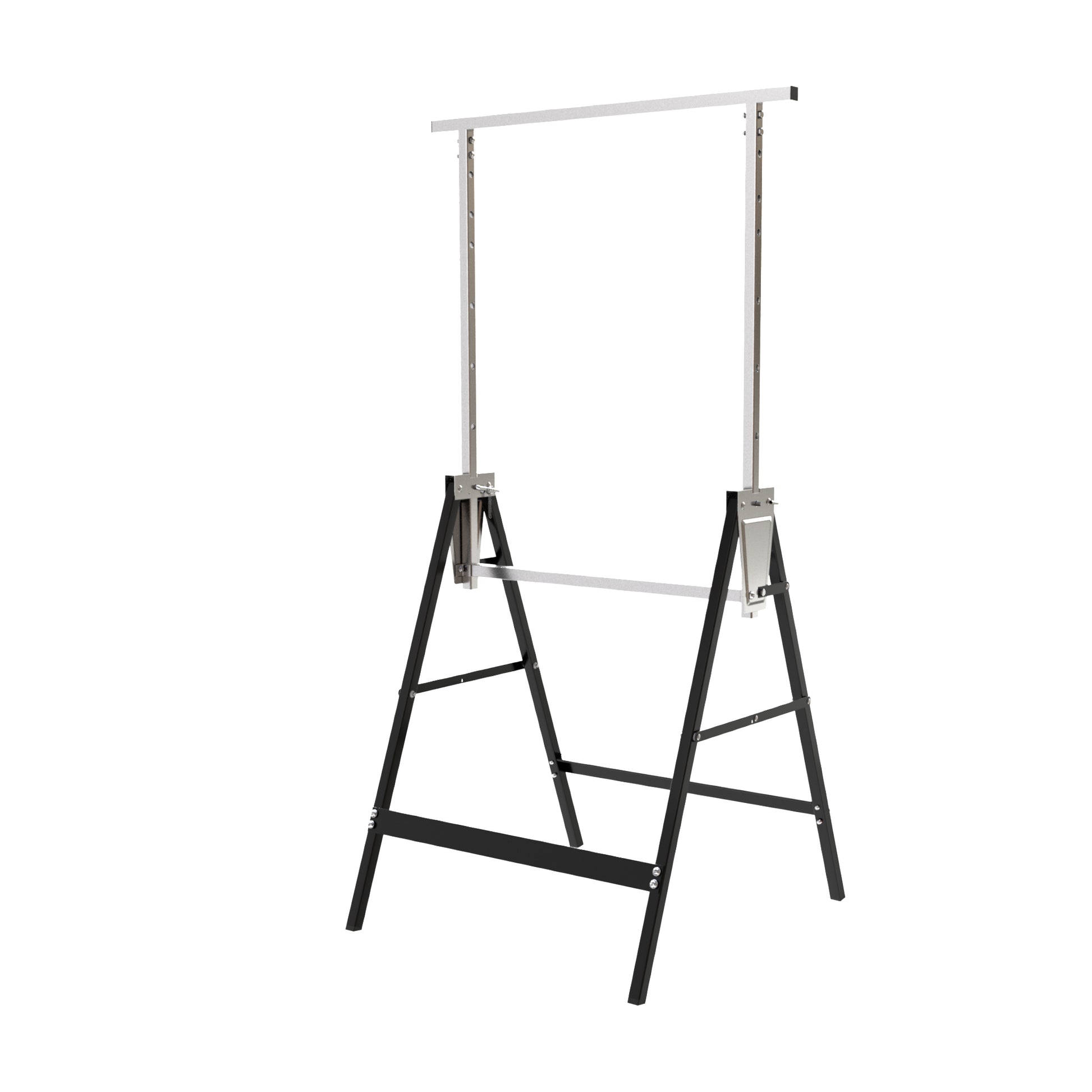 Sawhorse Lifting Bracket, Sawhorse Stand 2X4 Heavy Duty Sawhorse Adjustable Height 2 Pack Silver Stainless Steel