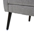 Modern Accent Chair,Chenille Arm Chairs For Living Room,Upholstered Mordern Armchair,Comfy Soft Padded Lounge Chair In Small Space, Bedroom, W Pillow, Solid Wood Leg Gray Grey Light Brown Primary Living Space Modern Rubberwood Foam Chenille