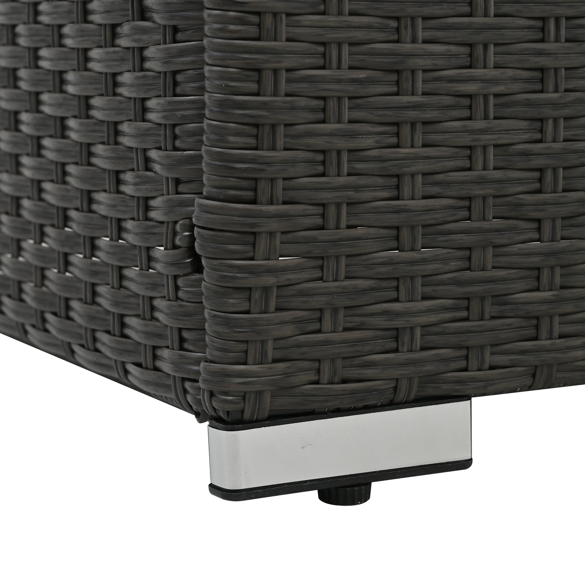 Patio Furniture Sets Yes Dark Gray Seats 6 Pe Rattan Iron Waterproof Fabric