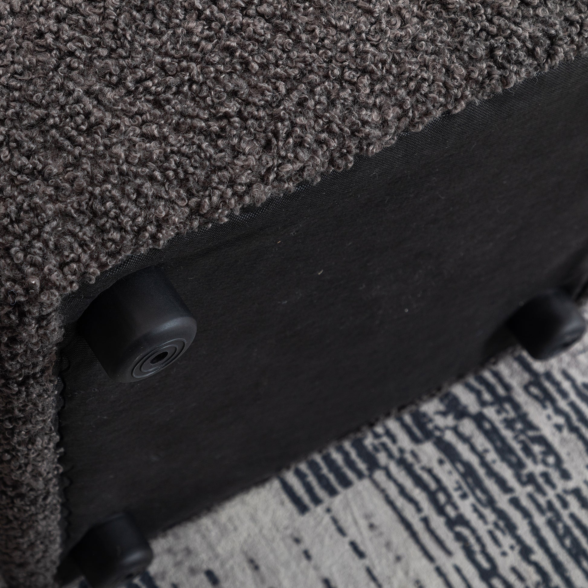 87.7" Sectional Sofa Cozy Teddy Fleece Fabric Sectional Sofa Couch With Two Usb Ports A Movable Storage Ottoman And Two Lumbar Pillows For Living Room, Gray Gray Foam Teddy 4 Seat