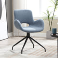 Ts Teddy Velvet Upholstered Chair With Metal Legs,Modern Accent Without Wheels, Home Office Chair Desk Chair Computer Task Chair With 360 Degree Rotating For Office Bedroom Living Room,Navy Blue Navy Blue Teddy