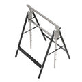 Sawhorse Lifting Bracket, Sawhorse Stand 2X4 Heavy Duty Sawhorse Adjustable Height 2 Pack Silver Stainless Steel