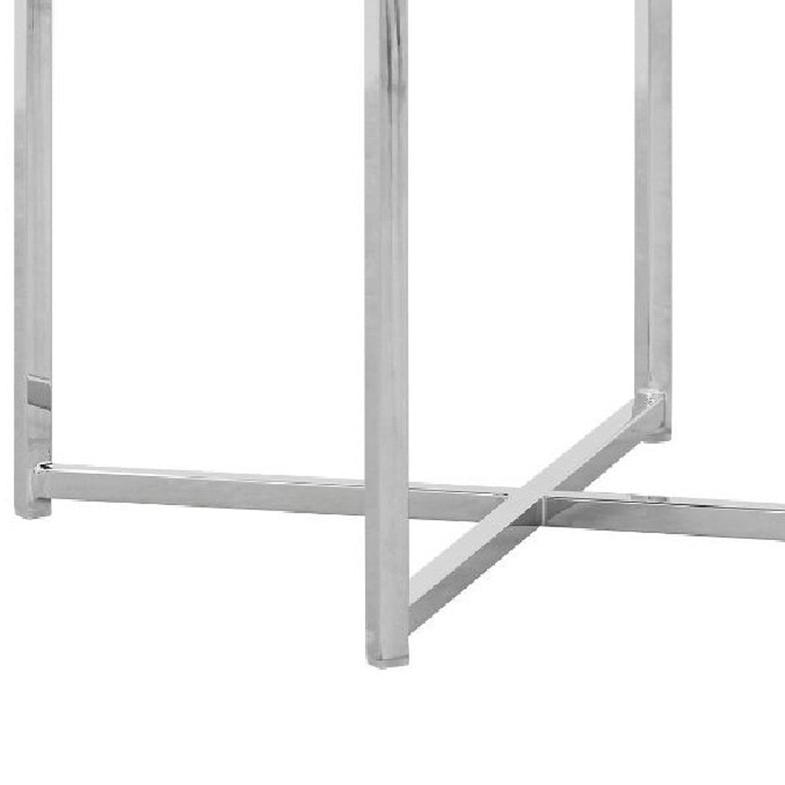 Eun 20 Inch Faux Leather Dining Chair, Chrome Base, Set Of 2, Gray Gray Silver Fabric Metal