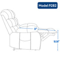 Lift Recliner Chair Heat Massage Dual Motor Infinite Position Up To 350 Lbs Large Electric Power Lift Recliners With Power Remote, Medium Firm And Heavy Duty, Grey White Metal Primary Living Space