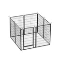 8 Panels Heavy Duty Metal Playpen With Door,39.37