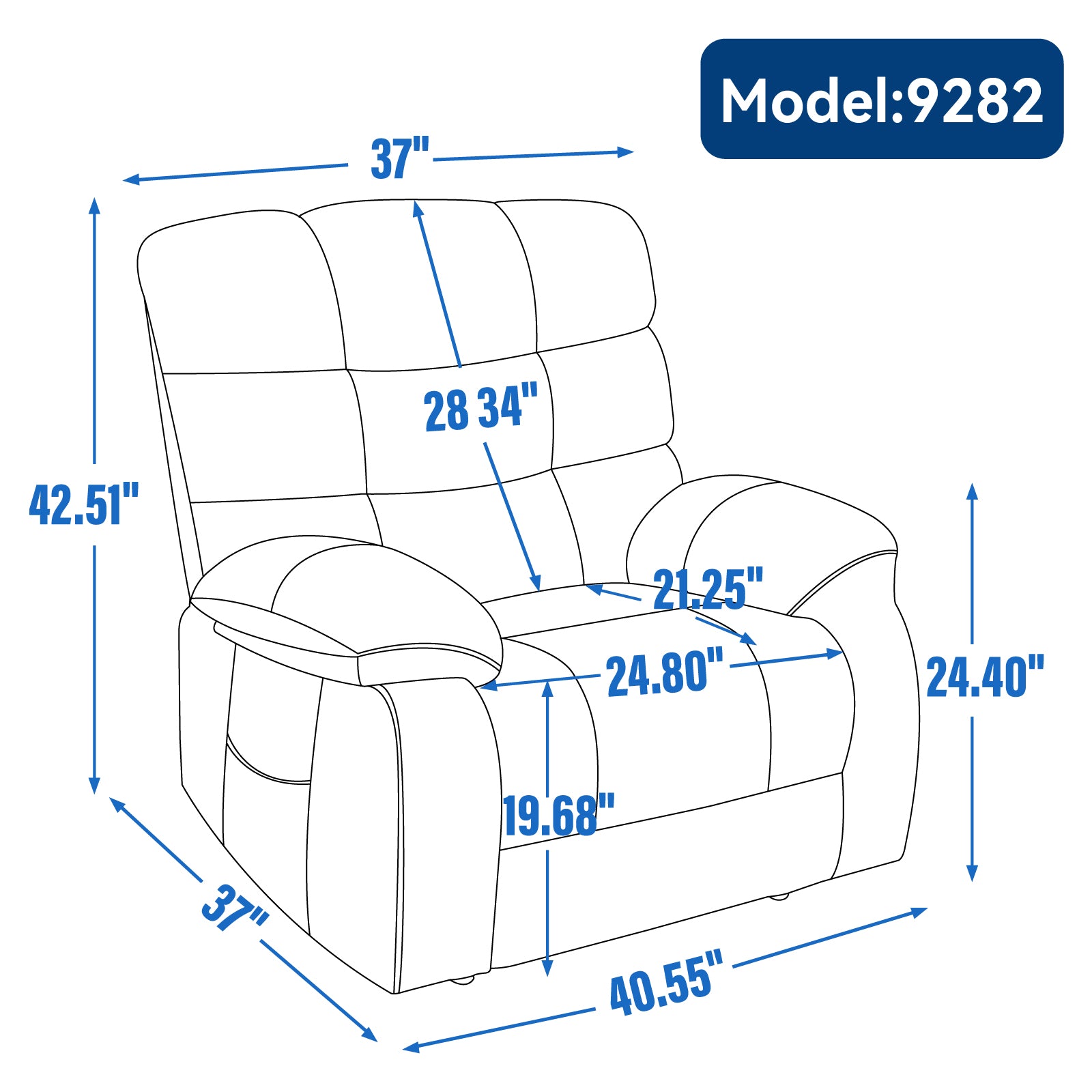 Lift Recliner Chair Heat Massage Dual Motor Infinite Position Up To 350 Lbs Large Electric Power Lift Recliners With Power Remote, Medium Firm And Heavy Duty, Grey White Metal Primary Living Space