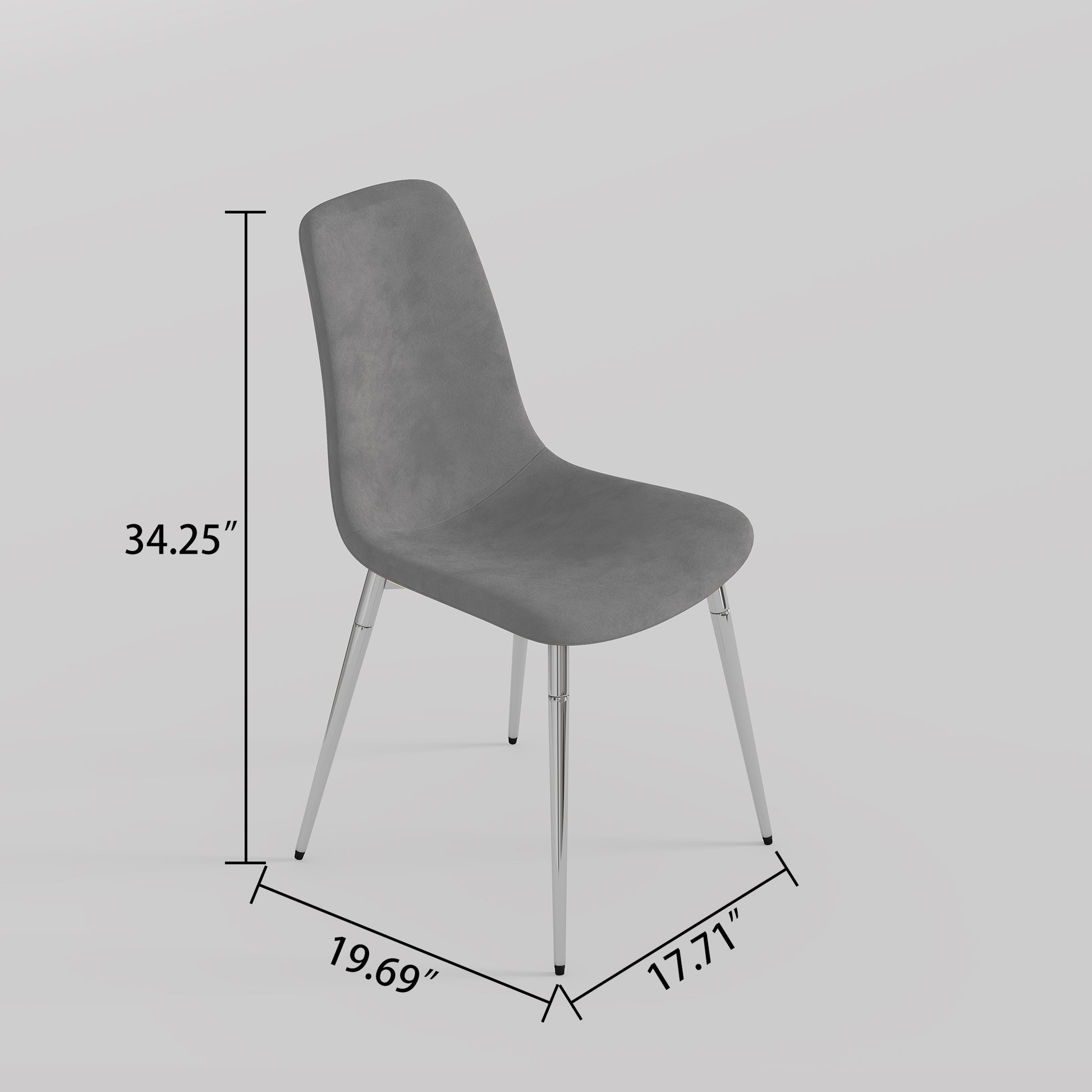 Dining Table Set Of 9, 0.32" Thick Tempered Glass Top Dining Table With Metal Legs And Eight Fabric Dining Chairs, Table Size: 62.99" L X 35.43" W X 29.92" H Silver Tempered Glass