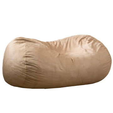 Marlin 6.5 Foot Suede Cylindrical Bean Bag, Tuscany Tuscany Microfiber
