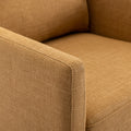 Mid Century Modern Swivel Accent Chair Armchair For Living Room, Bedroom, Guest Room, Office, Mustard Yellow 1 Mustard Yellow Linen