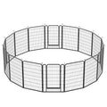 16 Panels Heavy Duty Metal Playpen With Door,39.37