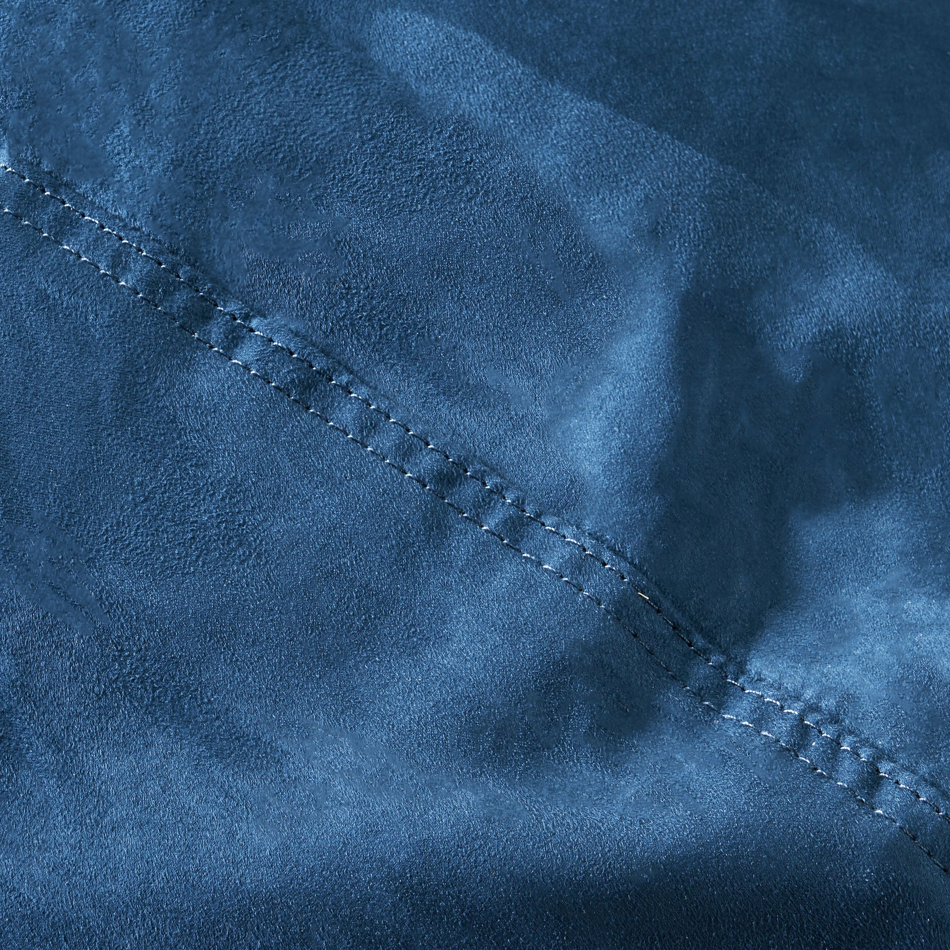 Marlin 6.5 Foot Suede Cylindrical Bean Bag, Midnight Blue Blue Solid Microfiber